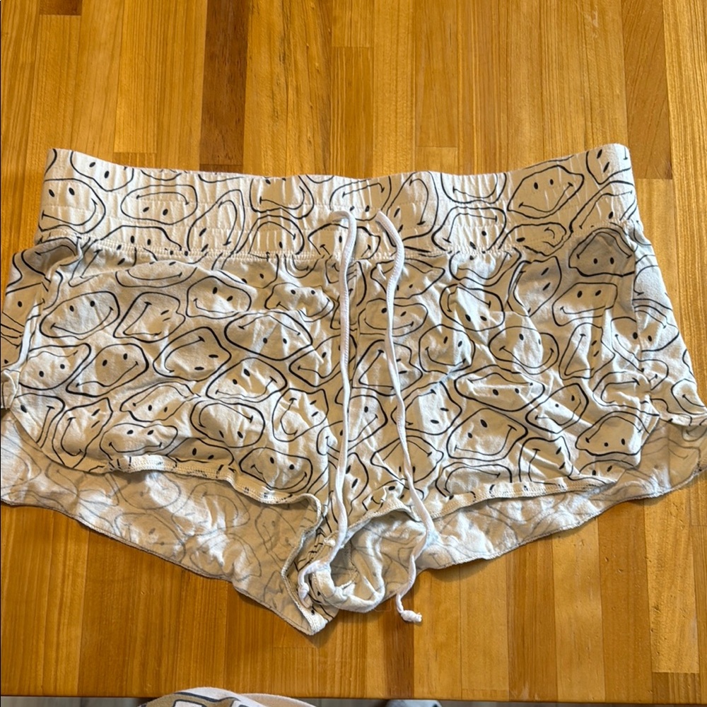 American Eagle Smiley Face PJ shorts